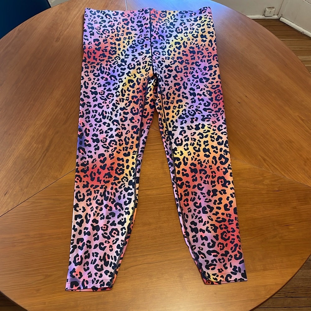 Savage X Fenty colorful leopard print leggings, plus size 3X - Picture 5 of 9